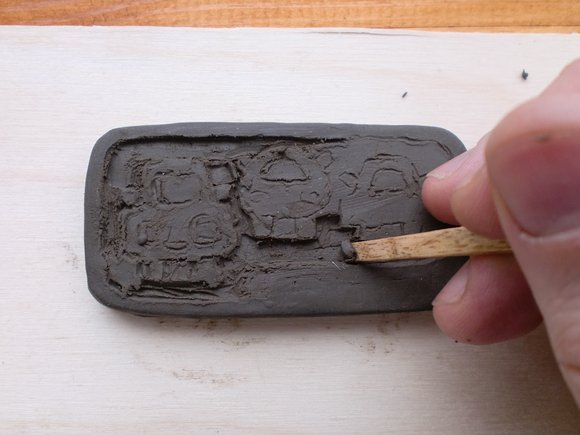 Remove a layer of clay