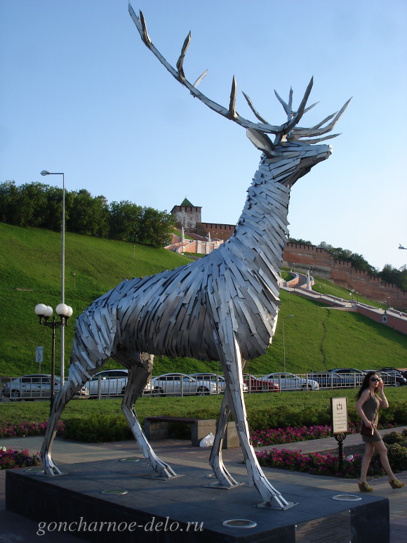 Скульптура Оленя в Нижнем Новгороде
